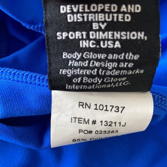 Body Glove Blue Swim Long Sleeve Rash Guard Shirt - Picture 9 of 10